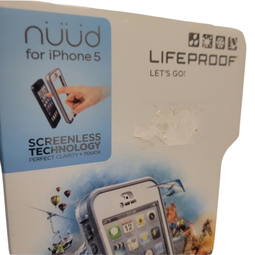 NUUD For I PHONE 5 Lifeproof Screenless Technology Phonecase Clear - Picture 3 of 4